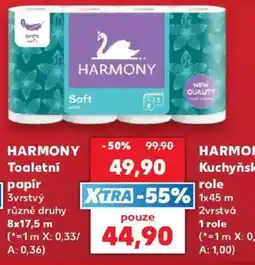 Kaufland Harmony toaletní papír nabídka
