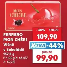 Kaufland Ferrero mon chéri višně v čokoládě nabídka