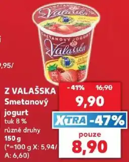 Kaufland Valaška smetanový jogurt nabídka