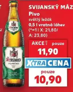 Kaufland Svijansky Maz Pivo svetly lezak nabídka
