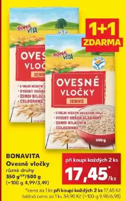 Kaufland Bonavita ovesné vločky nabídka