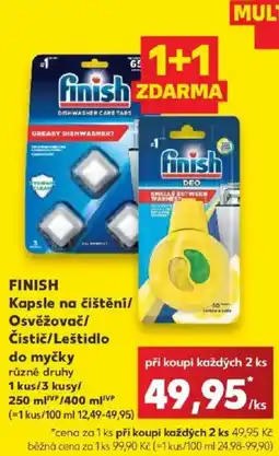 Kaufland Finish kapsle na čištění/osvěžovač/čistič/leštidlo nabídka