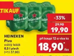 Kaufland Heineken Pivo světlý ležák nabídka