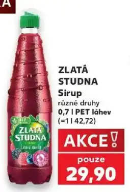Kaufland Zlatá studna sirup nabídka