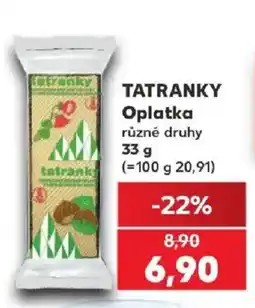 Kaufland Tatranky Oplatka různé druhy nabídka