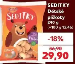 Kaufland Seditky dětské piškoty nabídka
