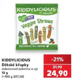 Kaufland Kiddylicious dětské křupky zeleninové/zelenina a sýr nabídka