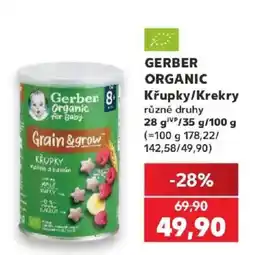 Kaufland Gerber organic křupky/krékry nabídka