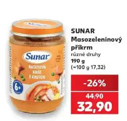 Kaufland Sunar masozeleninový příkrm nabídka