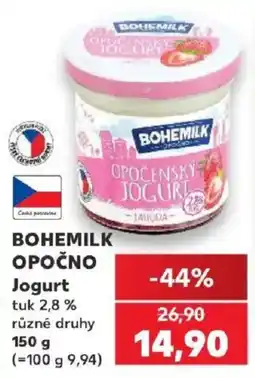 Kaufland Bohemilk jogurt nabídka