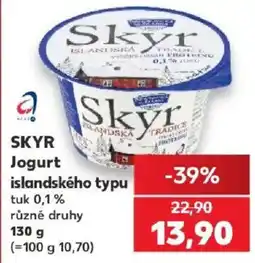 Kaufland Skyr jogurt islandskeho typu nabídka