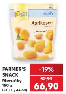 Kaufland Farmer's Snack Meruňky nabídka
