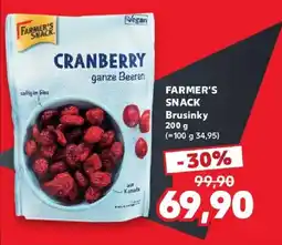 Kaufland Farmer's Snack Brusinky nabídka