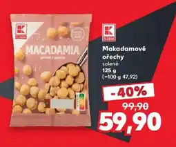 Kaufland K Classic makadamové ořechy solené nabídka