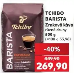 Kaufland Tchibo barista zrnková káva nabídka