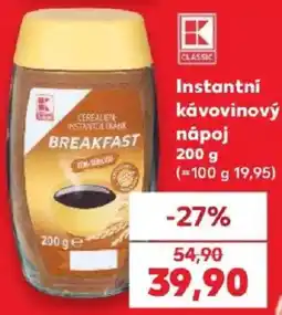 Kaufland K Classic instantní kávovinový nápoj nabídka