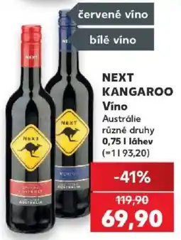 Kaufland Next kangaroo vino nabídka