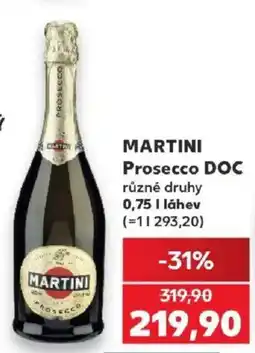 Kaufland Martini Prosecco DOC nabídka