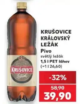 Kaufland Krušovice královský ležák nabídka