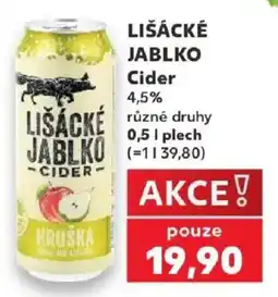 Kaufland Lišácké jablko cider nabídka