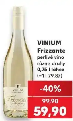 Kaufland Vinium Frizzante nabídka