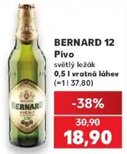 Kaufland Bernard pivo světlý ležák nabídka