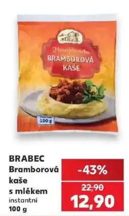 Kaufland Brabec bramborová kaše s mlékem nabídka