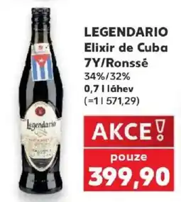 Kaufland Legendario elixir de cuba 7y/ronssé nabídka