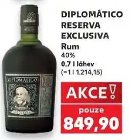Kaufland Diplomático reserva exclusiva rum nabídka