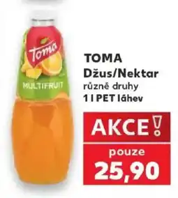 Kaufland Toma Džus/Nektar různé druhy nabídka
