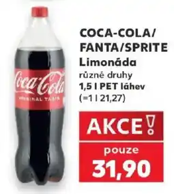Kaufland Coca-Cola/ Fanta/ Sprite limonáda nabídka