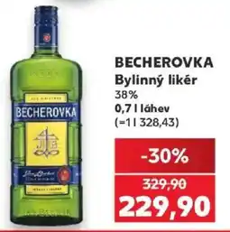 Kaufland Becherovka bylinný likér nabídka