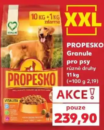 Kaufland Propesko Granule pro psy různé druhy nabídka