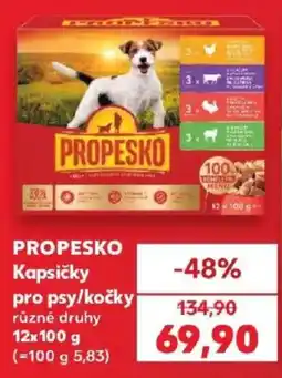 Kaufland Propesko kapsičky pro psy/kočky různé druhy nabídka