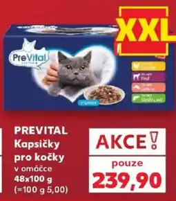 Kaufland Prevital kapsičky pro kočky nabídka