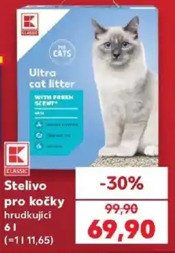 Kaufland K Classic ultra cat litter nabídka