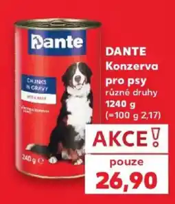 Kaufland Pante Dante konzerva pro psy nabídka