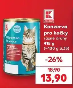 Kaufland K Classic konzerva pro kočky nabídka