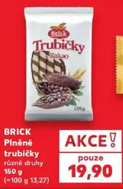 Kaufland Brick plněné trubičky nabídka