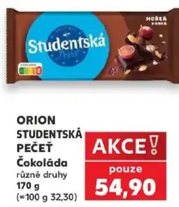 Kaufland Orion studentská pečeť nabídka
