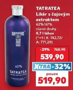 Kaufland Tatratea likér s čajovým extraktem nabídka