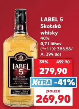 Kaufland Label 5 skotská whisky nabídka