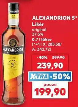Kaufland Alexandrion 5* likér originál nabídka