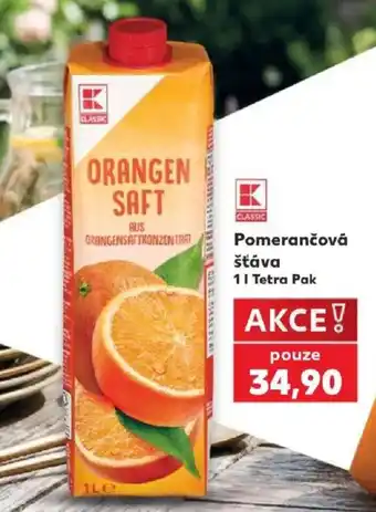 Kaufland K Classic pomerančová šťáva nabídka