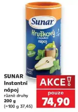 Kaufland Sunar instantní nápoj různé druhy nabídka