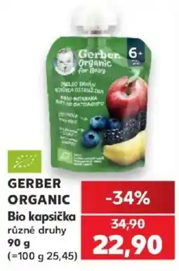 Kaufland Gerber organic Bio kapsička různé druhy nabídka