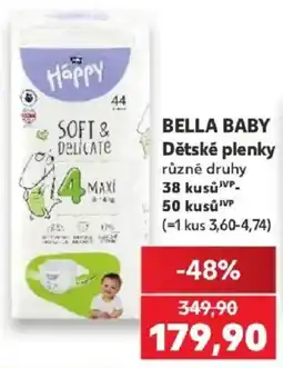 Kaufland Bella baby Dětské plenky nabídka
