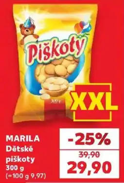 Kaufland Marila dětské piškoty nabídka
