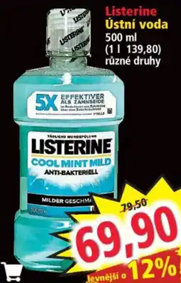 Norma Listerine ústní voda nabídka