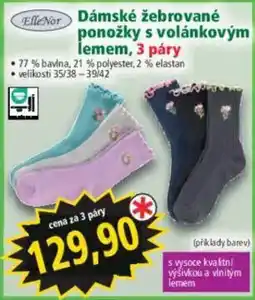 Norma EllisNor dámské žebrované ponožky s volánkovým lemem nabídka